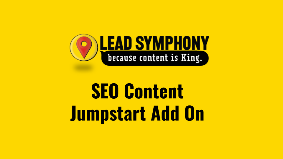 Lead Symphony Jumpstart